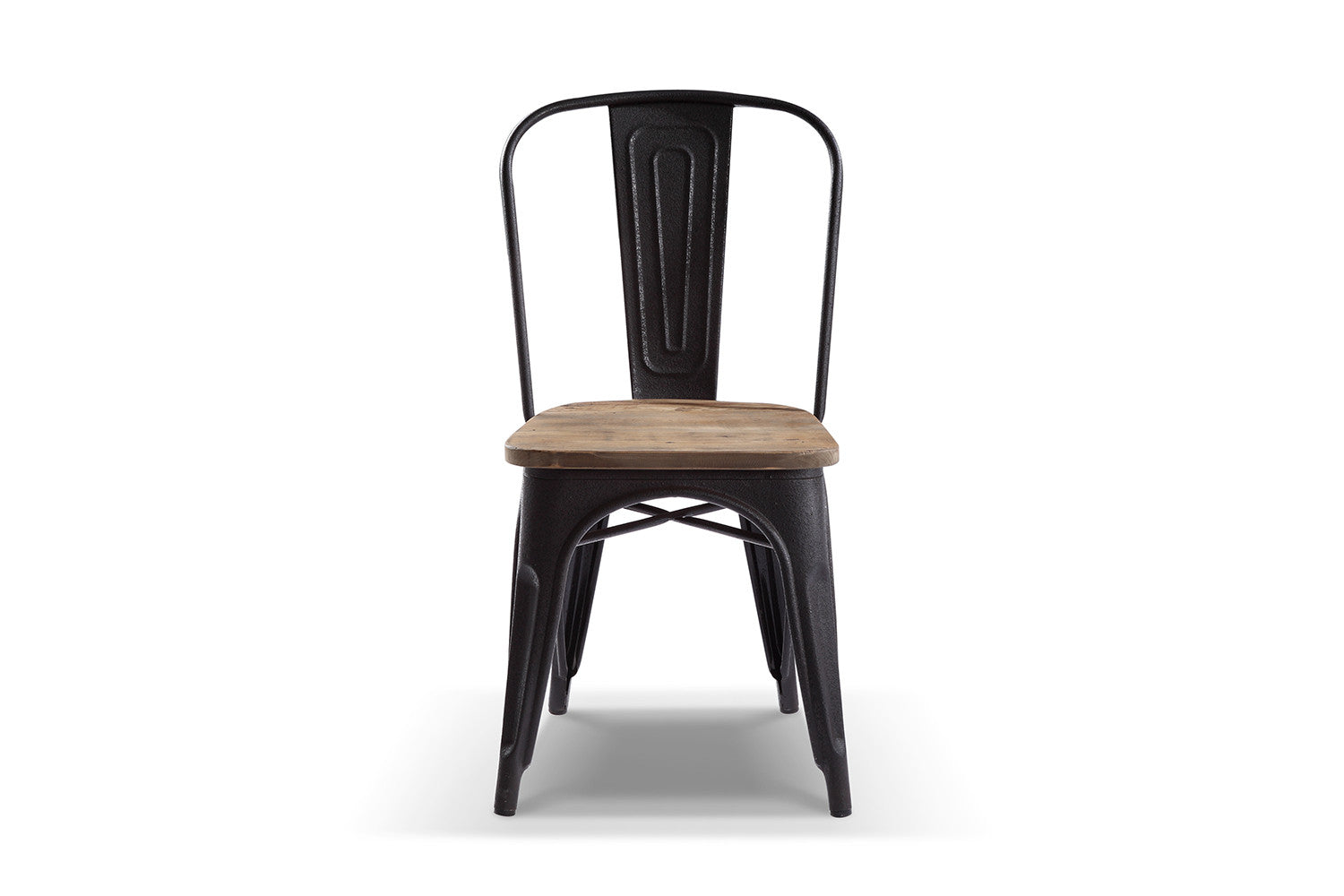 chaise bar industrielle fer bois 1109