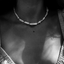 Elongated Pearl Necklace