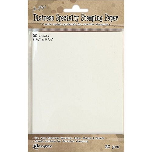 Tim Holtz Distress Specialty Stamping Paper - 4.25 x 5.5 (20 Sheets)