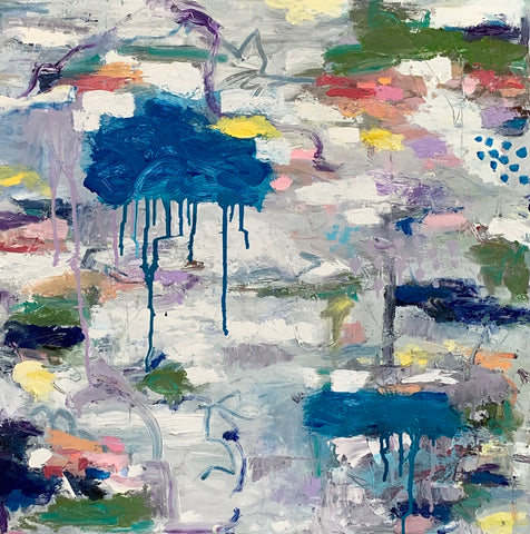 Drippy abstract painting 