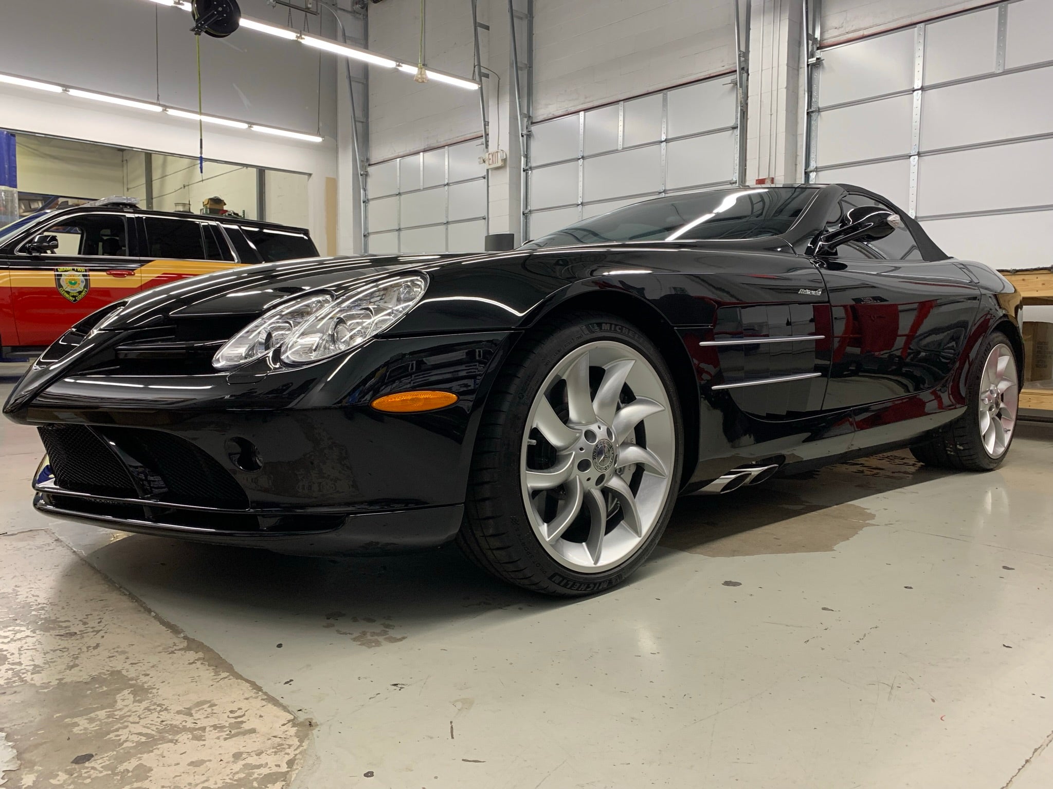 Mercedes-Benz SLR McLaren Hidden Laser Jammer Radar Detector Installation Radenso RC M