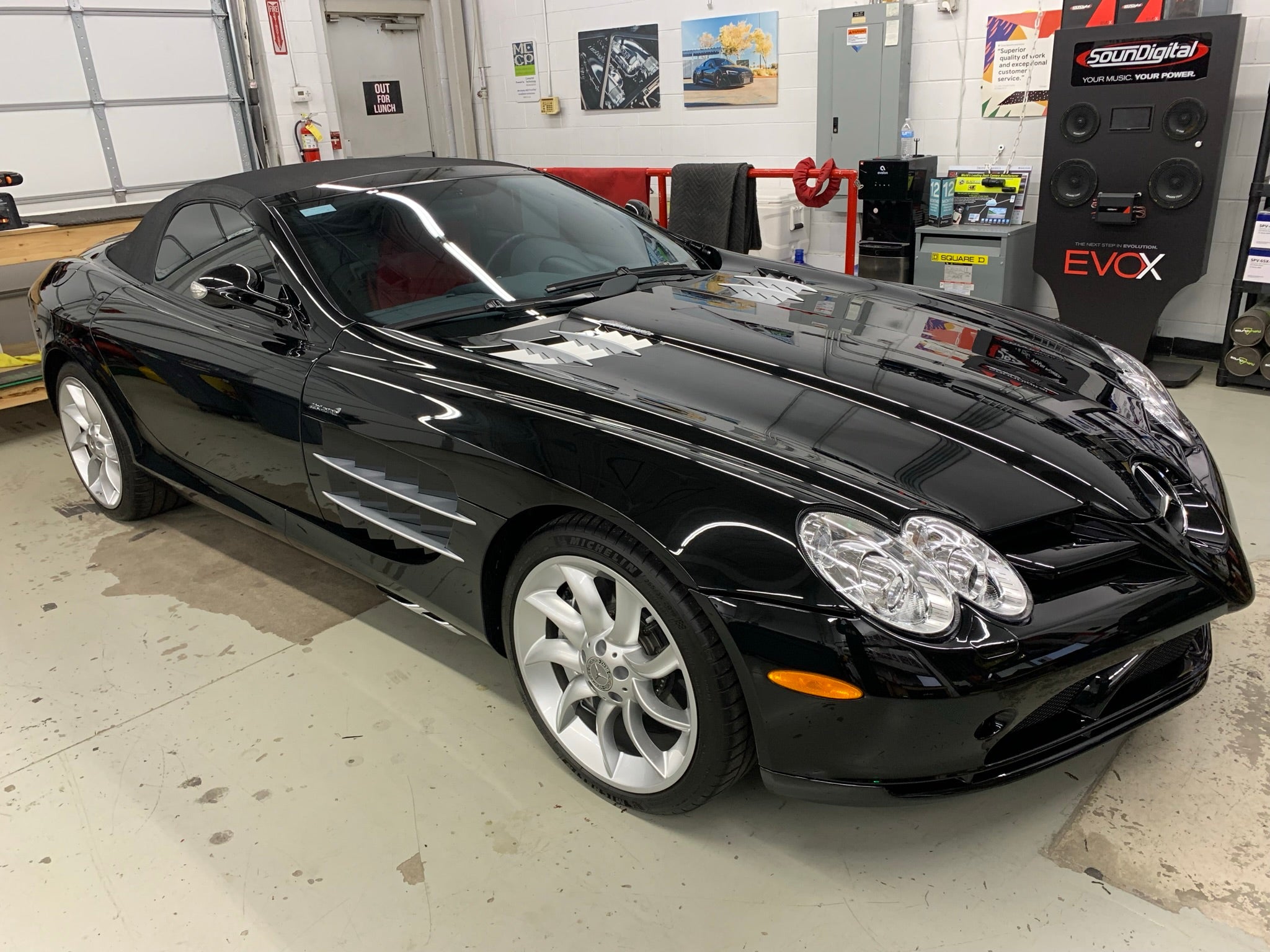 Mercedes-Benz SLR McLaren Hidden Laser Jammer Radar Detector Installation Radenso RC M