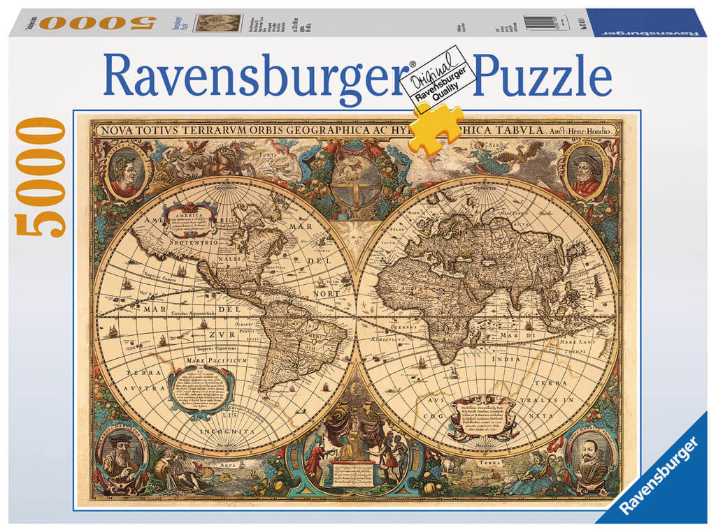 Puzzle Ravensburger Mapamundi Historico 5000 Piezas Doctor Panush