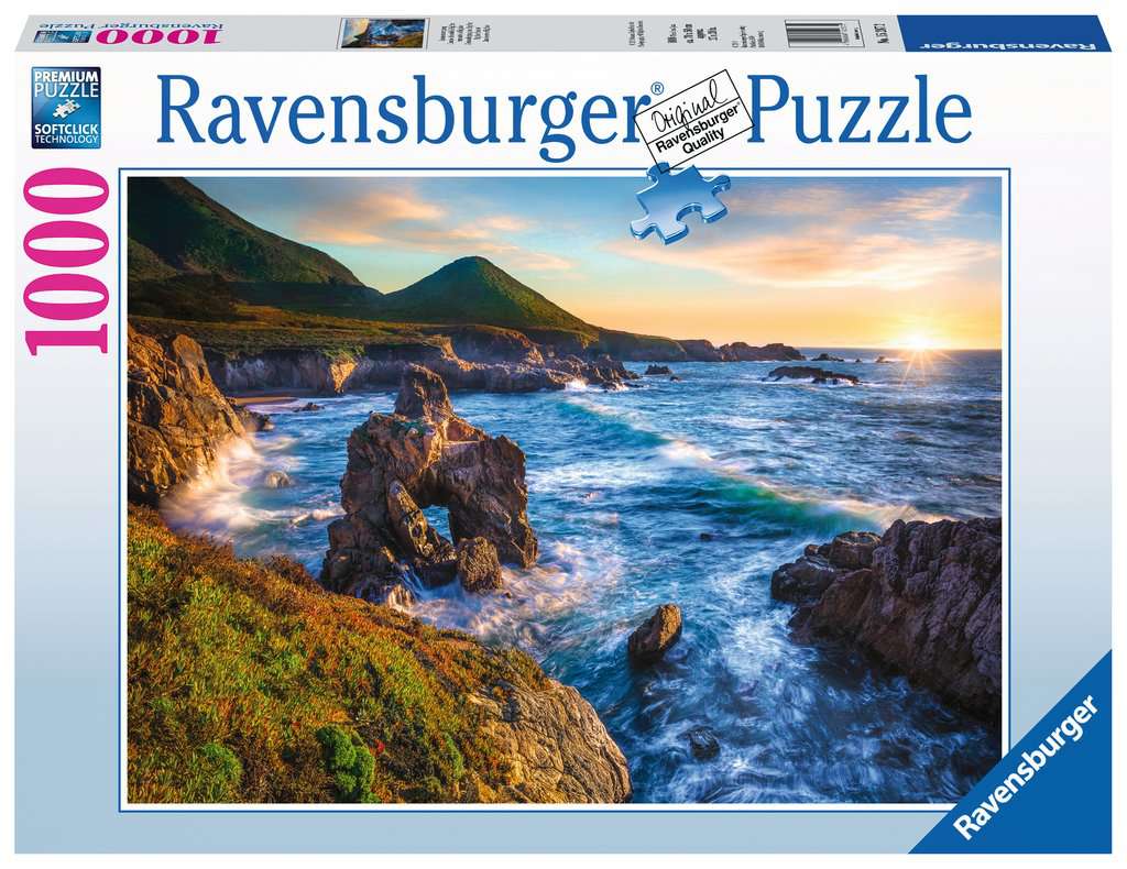 Puzzle Ravensburger Atardecer En Big Sur 1000 Piezas Doctor Panush