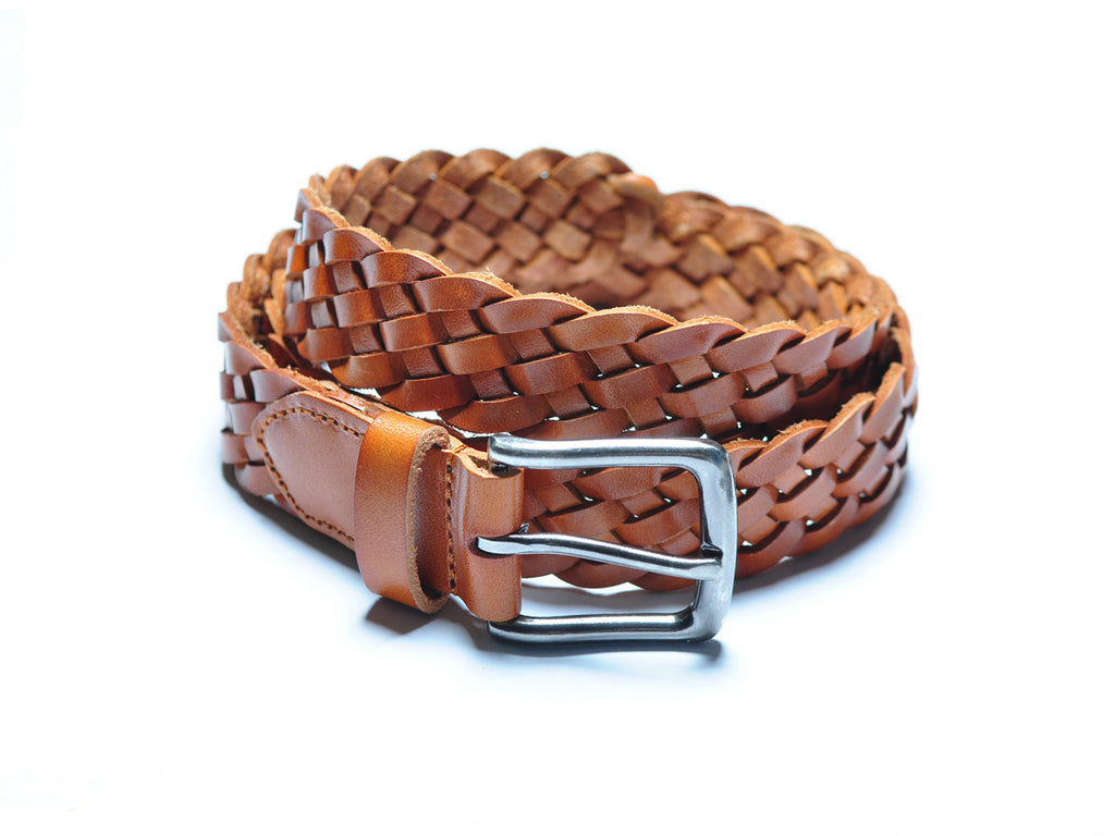 Light Brown Braided Belt