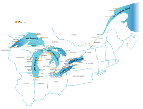 Great Lakes Shipping Navigation Ports