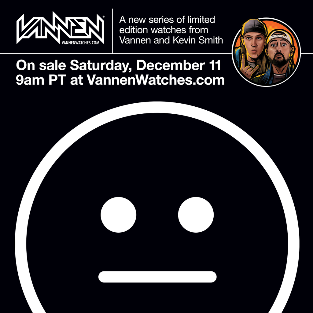 Limited edition Not So Smiley watch from Vannen and Kevin Smith
