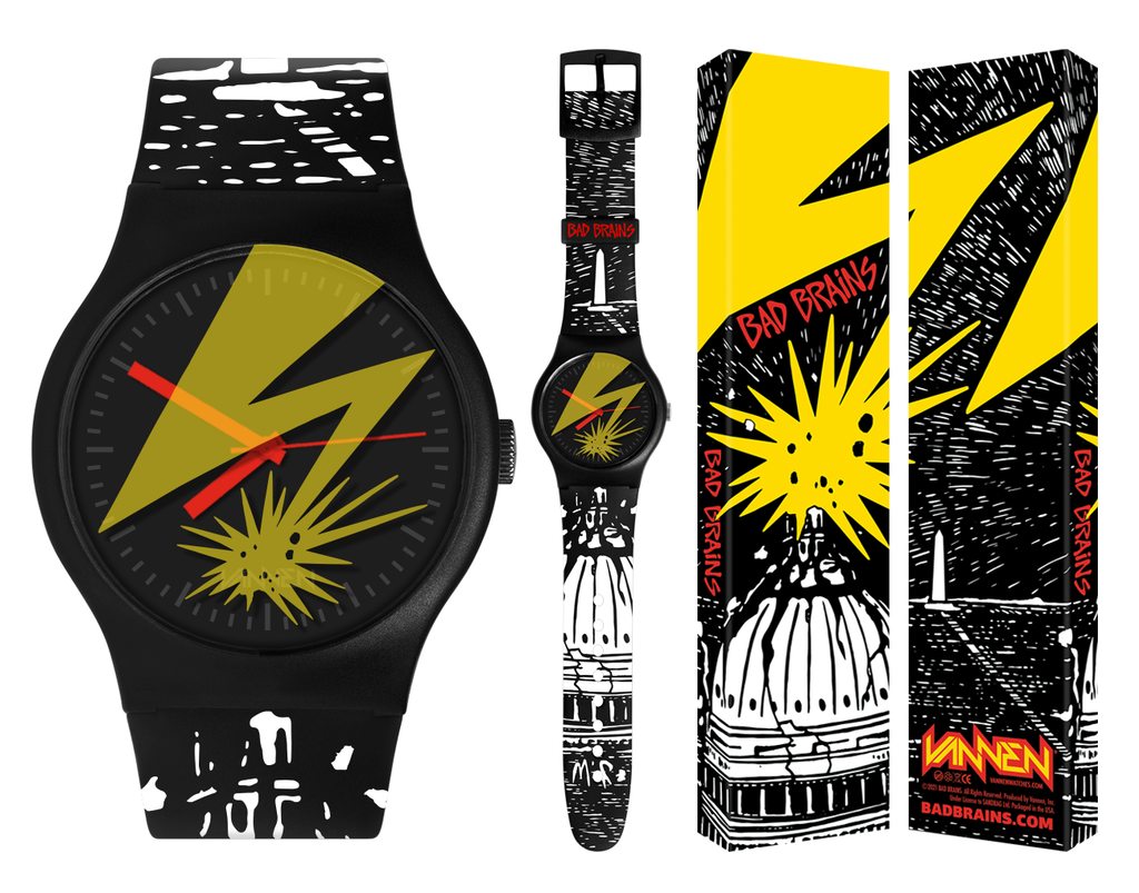 Bad Brains x Vannen watch and packaging