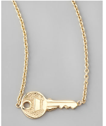 Sideways Key Necklace – SarahAghili.com