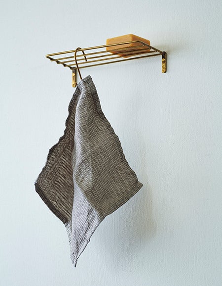 Fog Linen Medium Brass Towel Bar