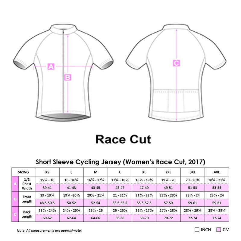 race cut cycling jersey