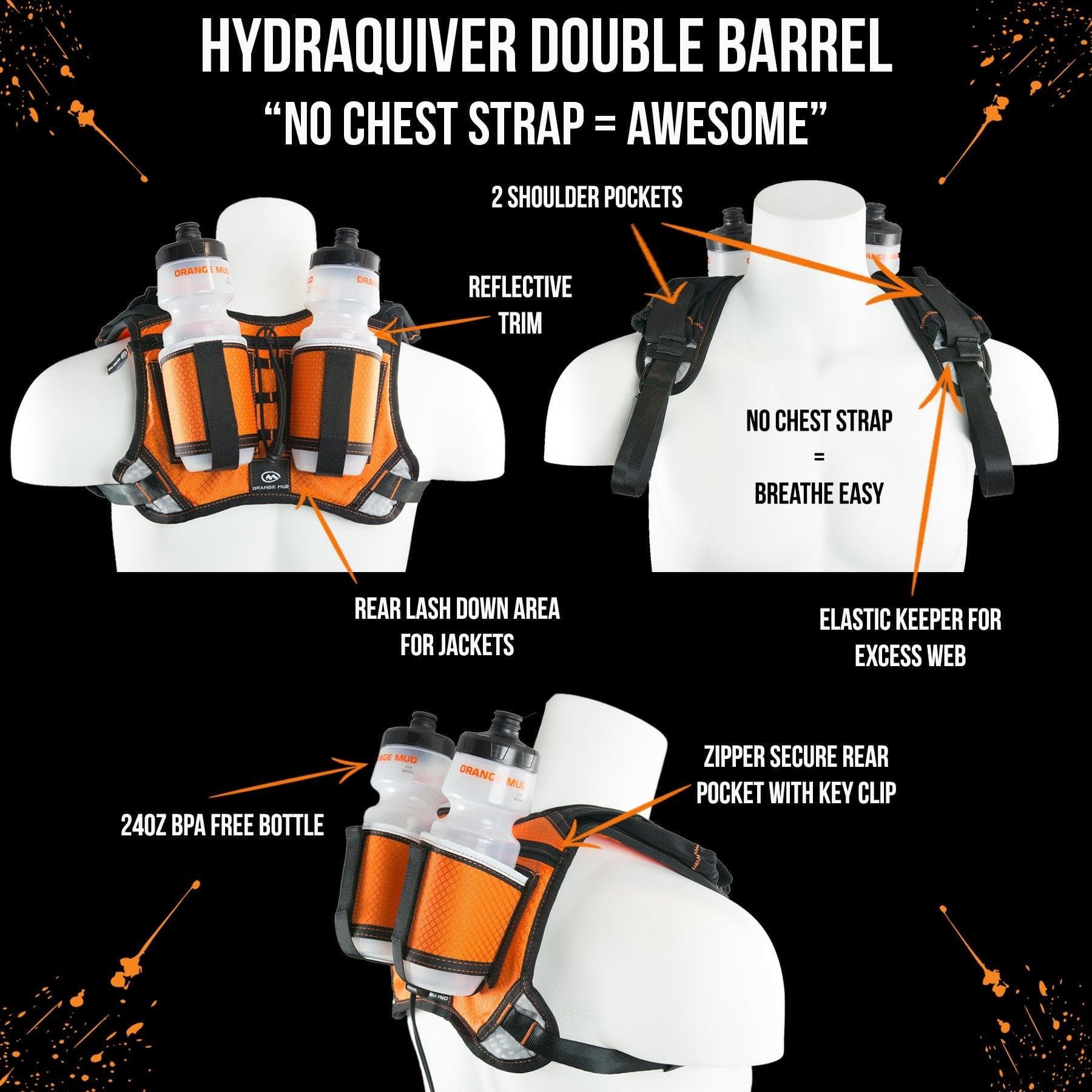 HydraQuiver Double Barrel Hydration Pack