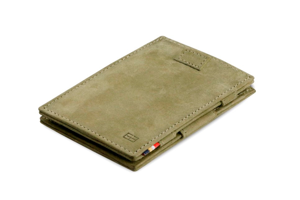 Garzini RFID Leather Magic Wallet Card Sleeves Vintage-Green