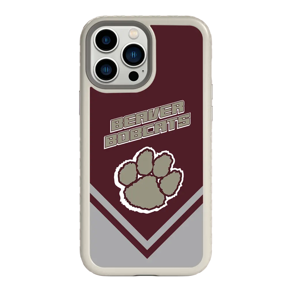 Beaver Cheerleading Apple iPhone 13 Pro Max  Pawprint - Custom Case - GrayPawprintProSeries - cellhelmet