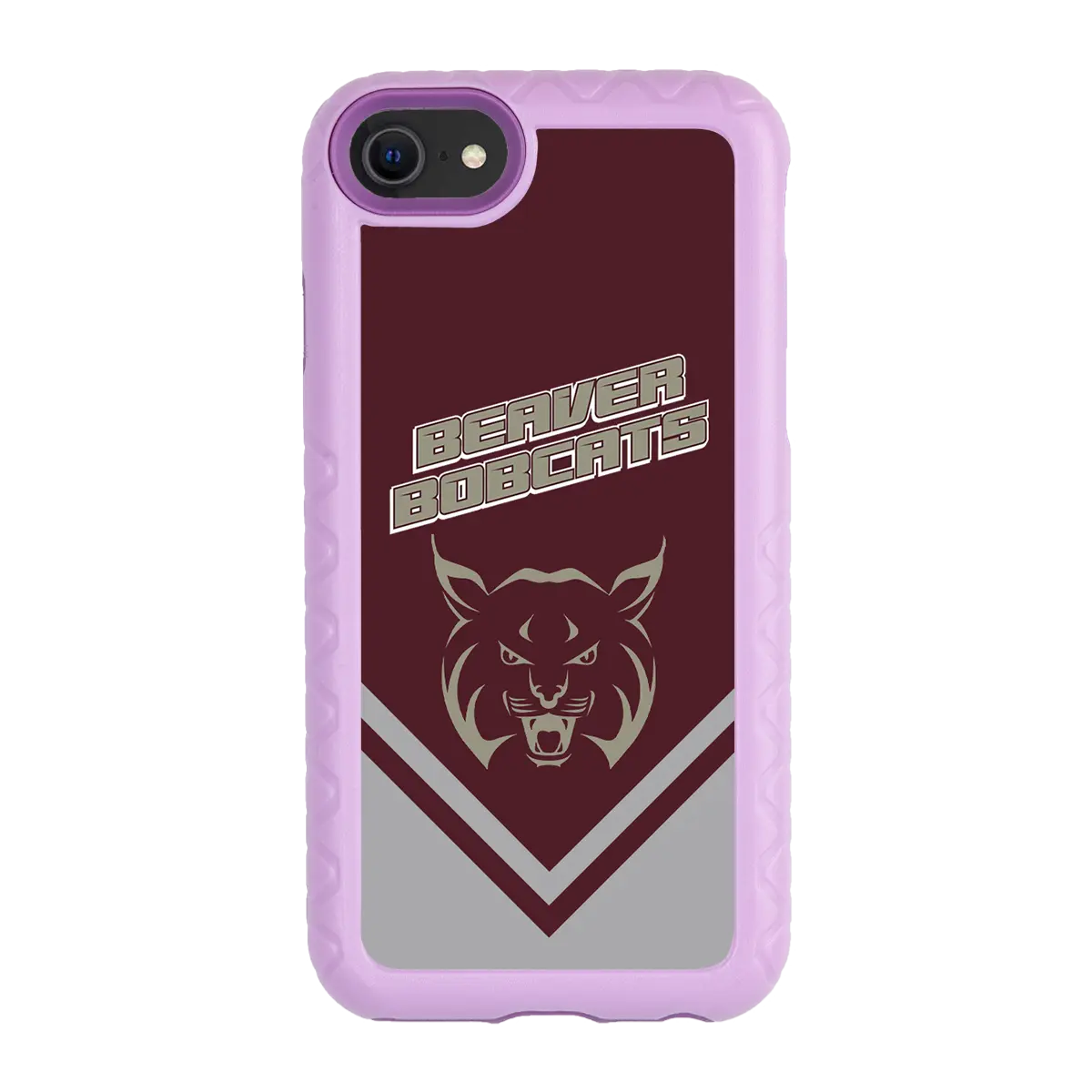 Beaver Cheerleading Apple iPhone SE (2020) / 6 / 7 / 8  Mascot - Custom Case - LilacBlossomMascotProSeries - cellhelmet