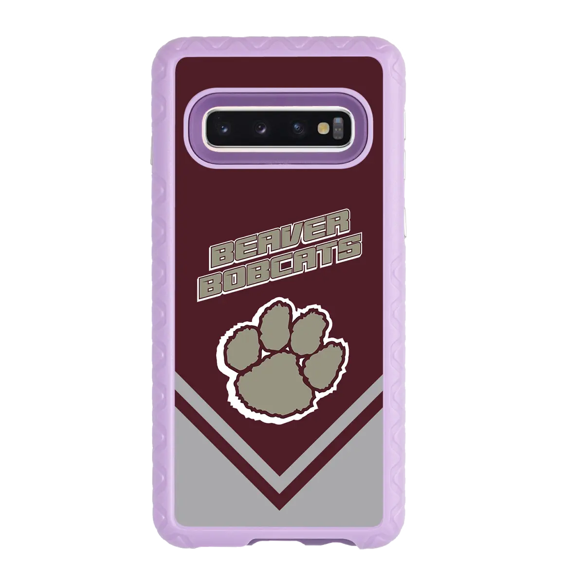 Beaver Cheerleading Samsung S10  Pawprint - Custom Case - LilacBlossomPawprintProSeries - cellhelmet