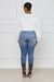 Bubble Sleeve Knit Sweater (White)- FINAL SALE - Lilly's Kloset