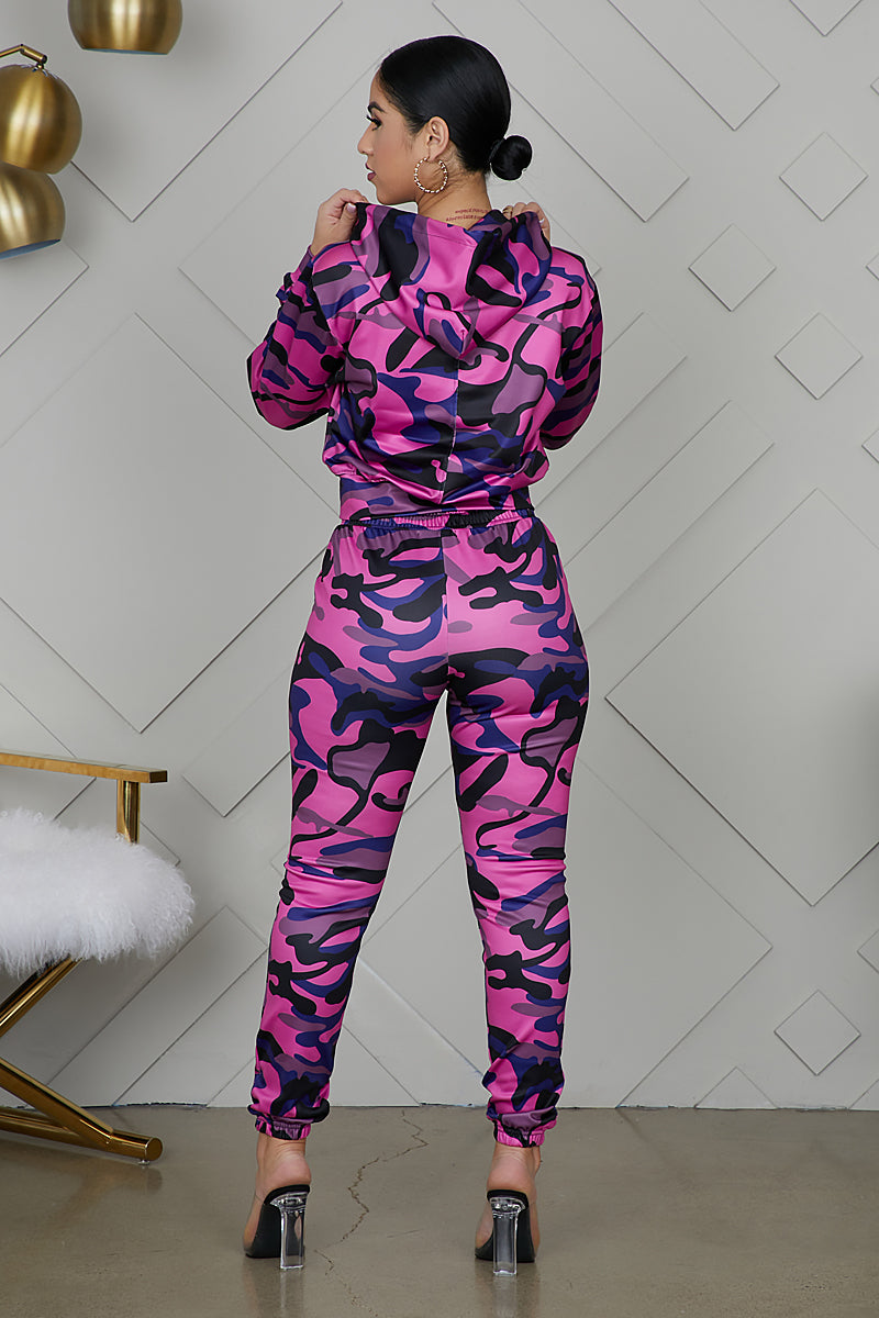 pink camo sweatsuit