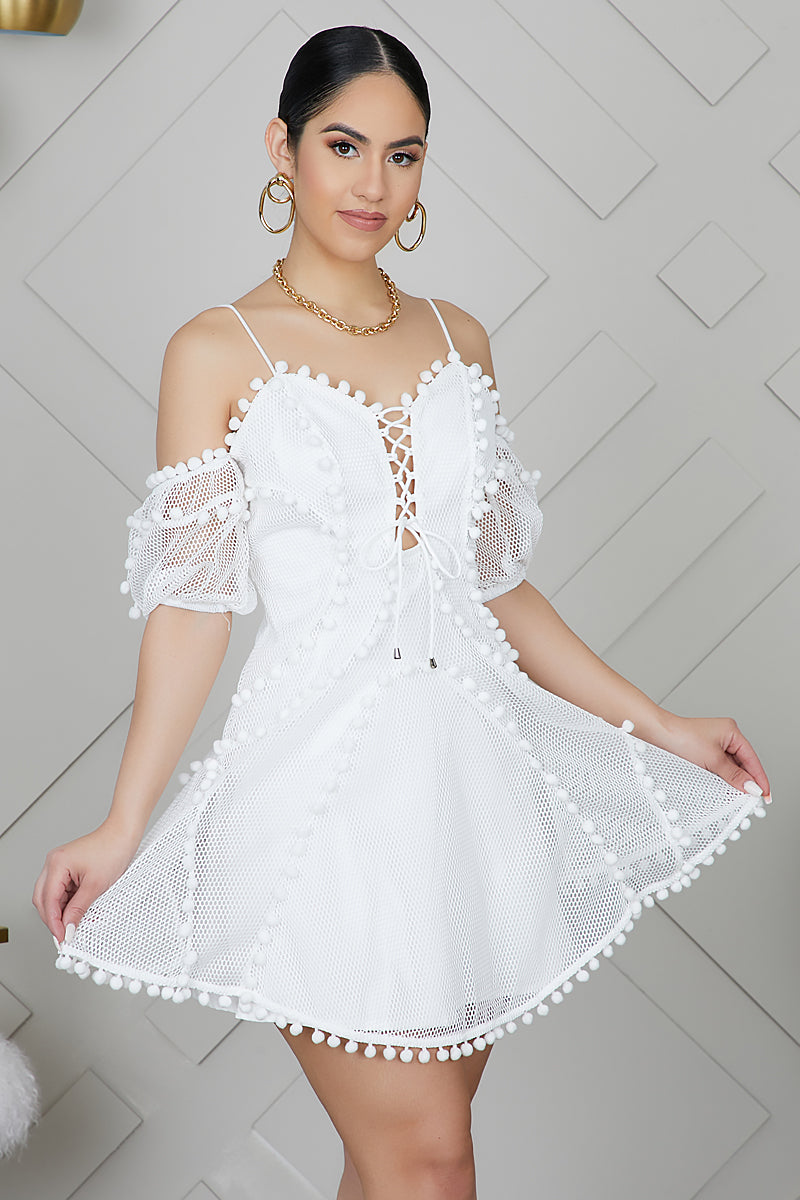 net mini dress