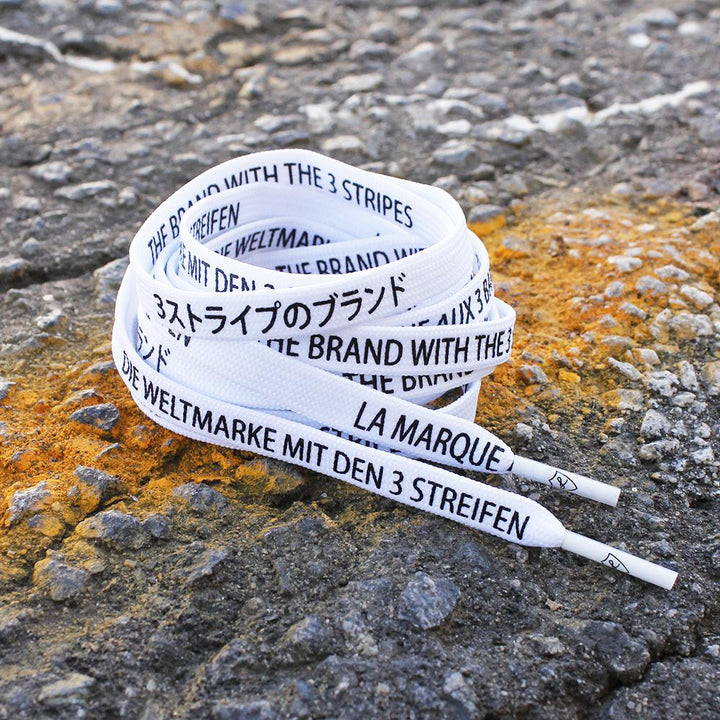 Japanese katakana Shoelaces | Lacded Up laces | Gray – Laced Up Laces