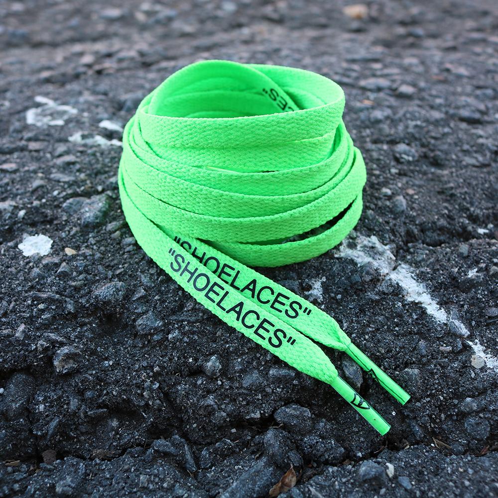 green shoe laces