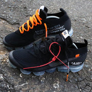 orange and black shoelaces