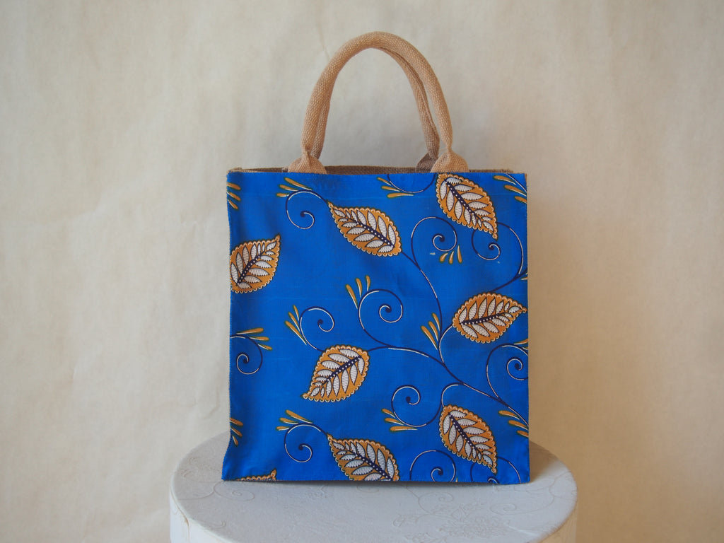 Eco Friendly Textile Fabric Print Burlap Market/Tote Bag by Maya's Ide ...
