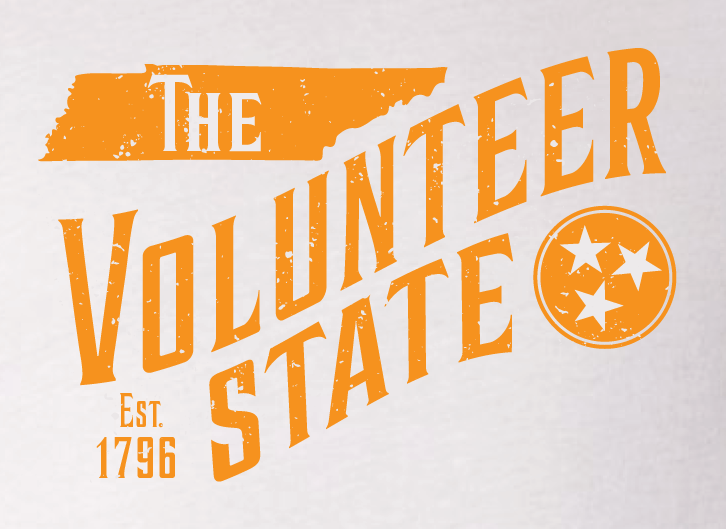 Tennessee Volunteer State long sleeve raglan tee Circa Wear