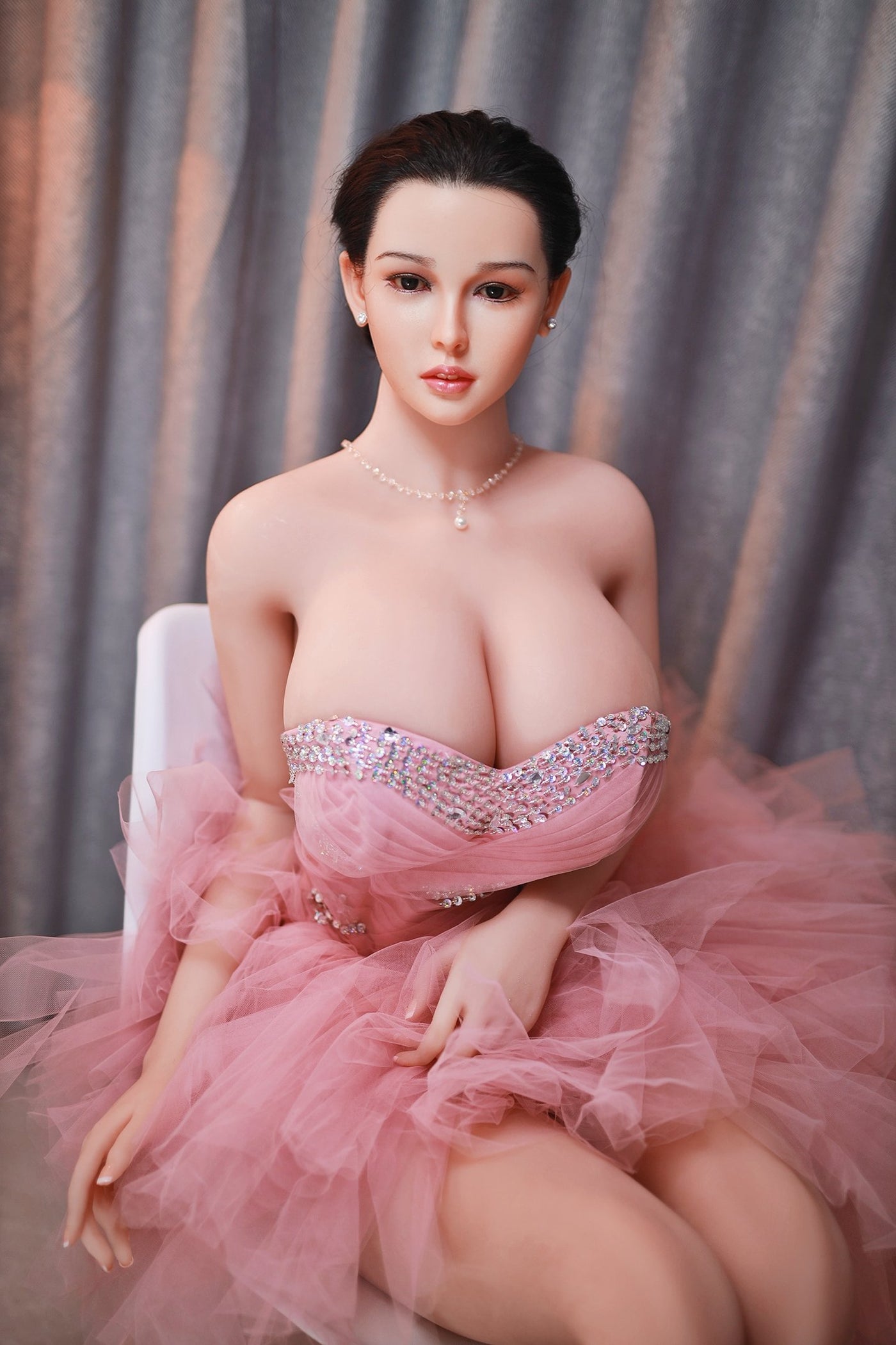 Silicone TPE Hybrid Sex Doll Lauren | 157cm Height | Natural Skin | Shrug & Standing | Neodoll Sugar Babe