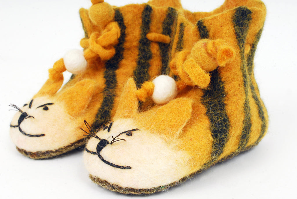 kids tiger slippers