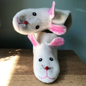 rabbit slippers for adults
