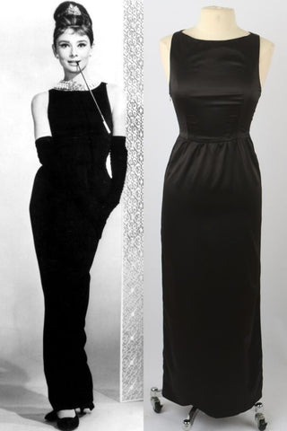 Black dress for the Audrey Hepburn event