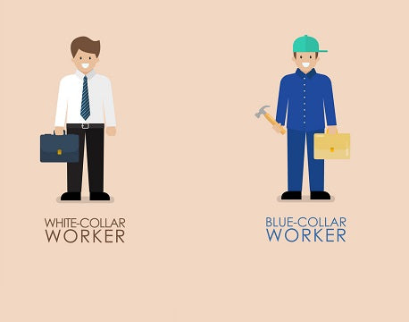 White collar versus blue collar