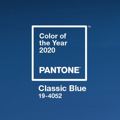 The color of the year 2020 is classic blue