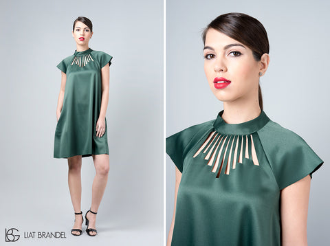 A new green dress from the new collection in a flattering and special green color, all the details are here