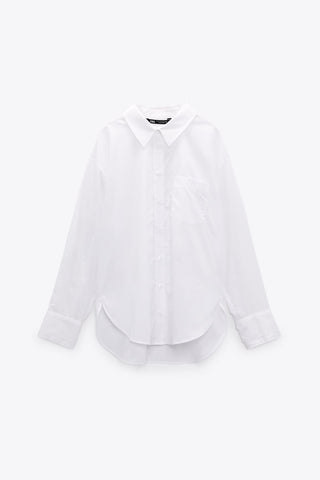 A white button-down shirt