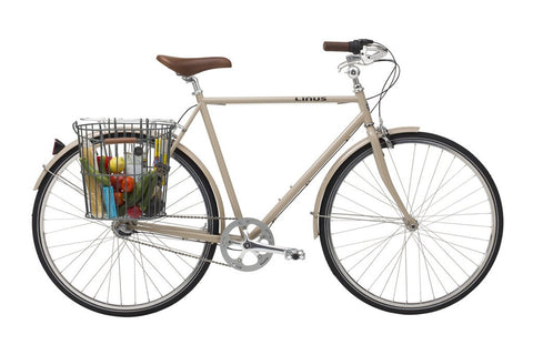 linus metal rear pannier bike basket