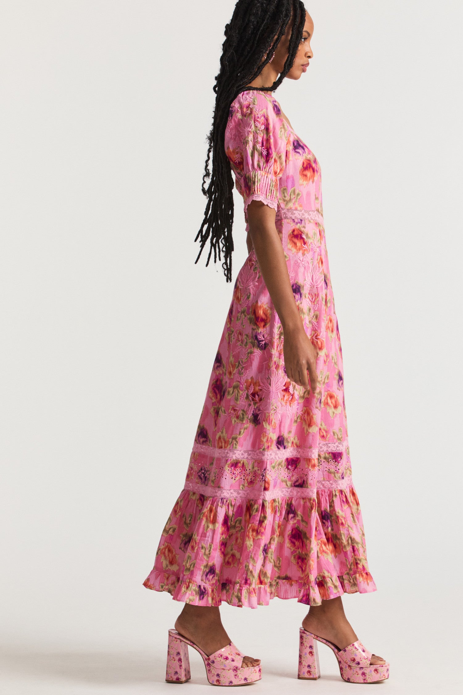 Mariata Pink Floral Maxi Dress - Women's Dresses | Shop