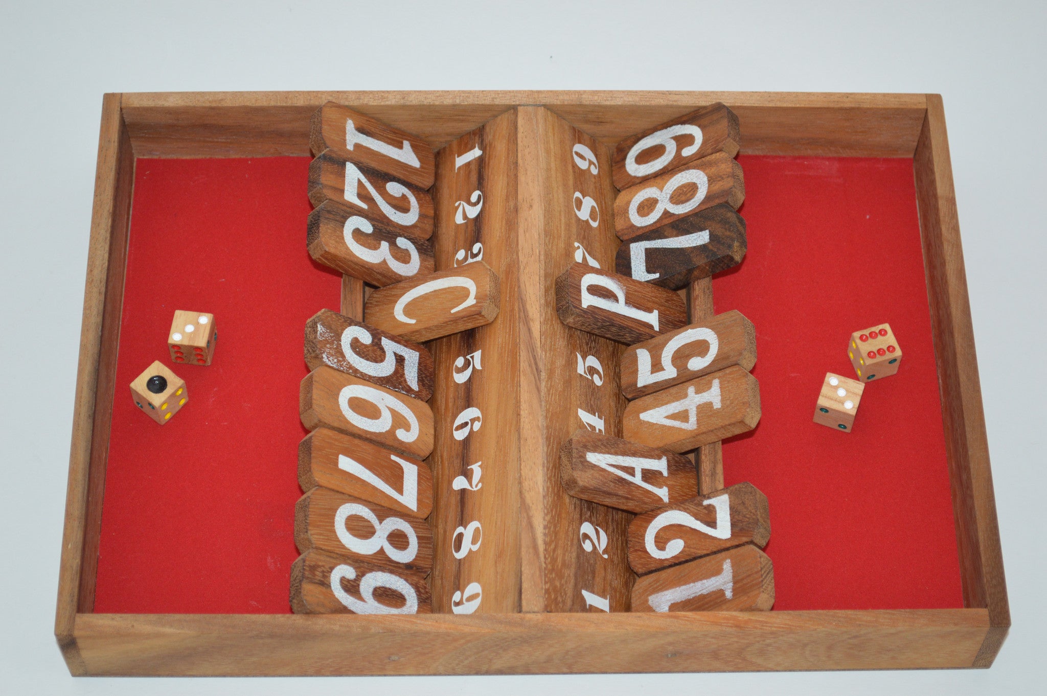 shut the box wooden game