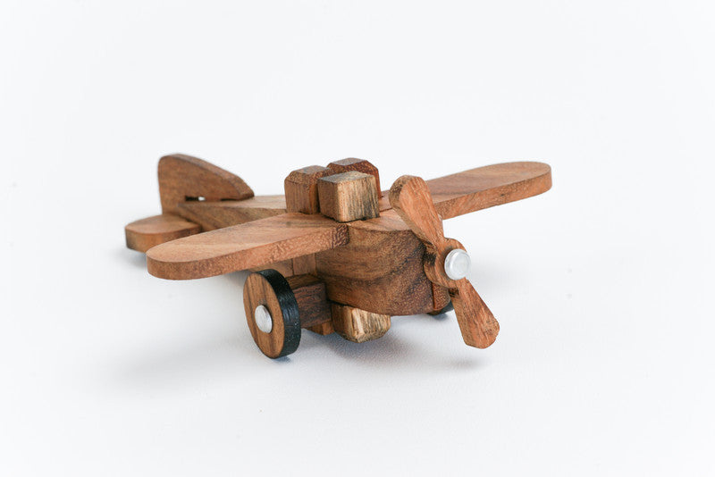 wooden airplane puzzle