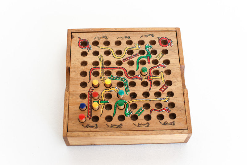 wooden snakes and ladders