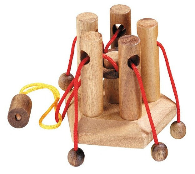 wooden string puzzle