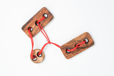 wooden string puzzle