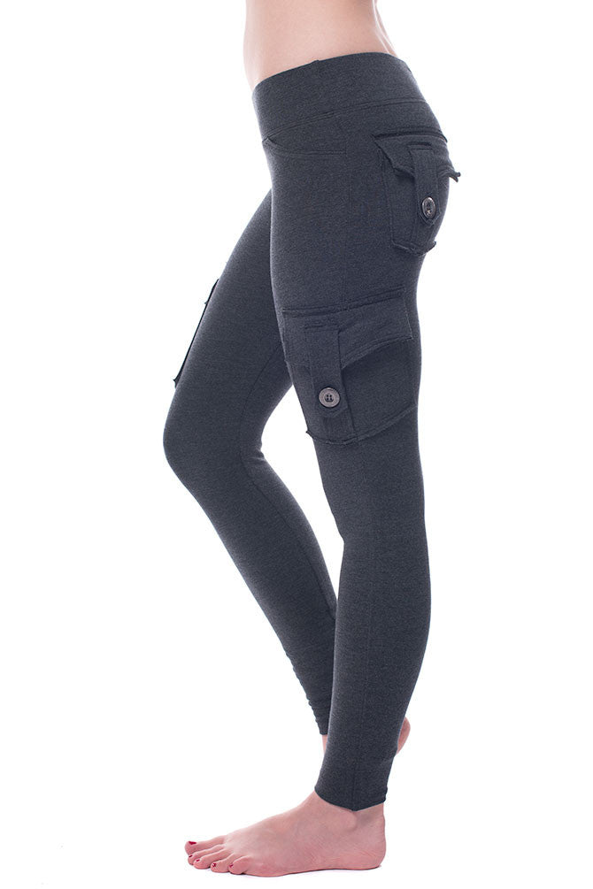 Amazon.com: COMFY ONE Cargo Leggings with Pockets for Women High Waisted  Elastic Yoga Lounge Pants XS-2XL (US, Alpha, X-Small, Regular, Regular,  Dark Gray) : Clothing, Shoes & Jewelry