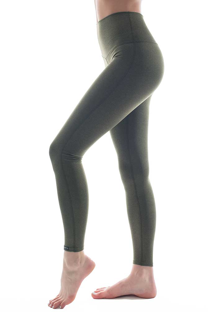 Fade - High Waisted Leggings (Army Green)