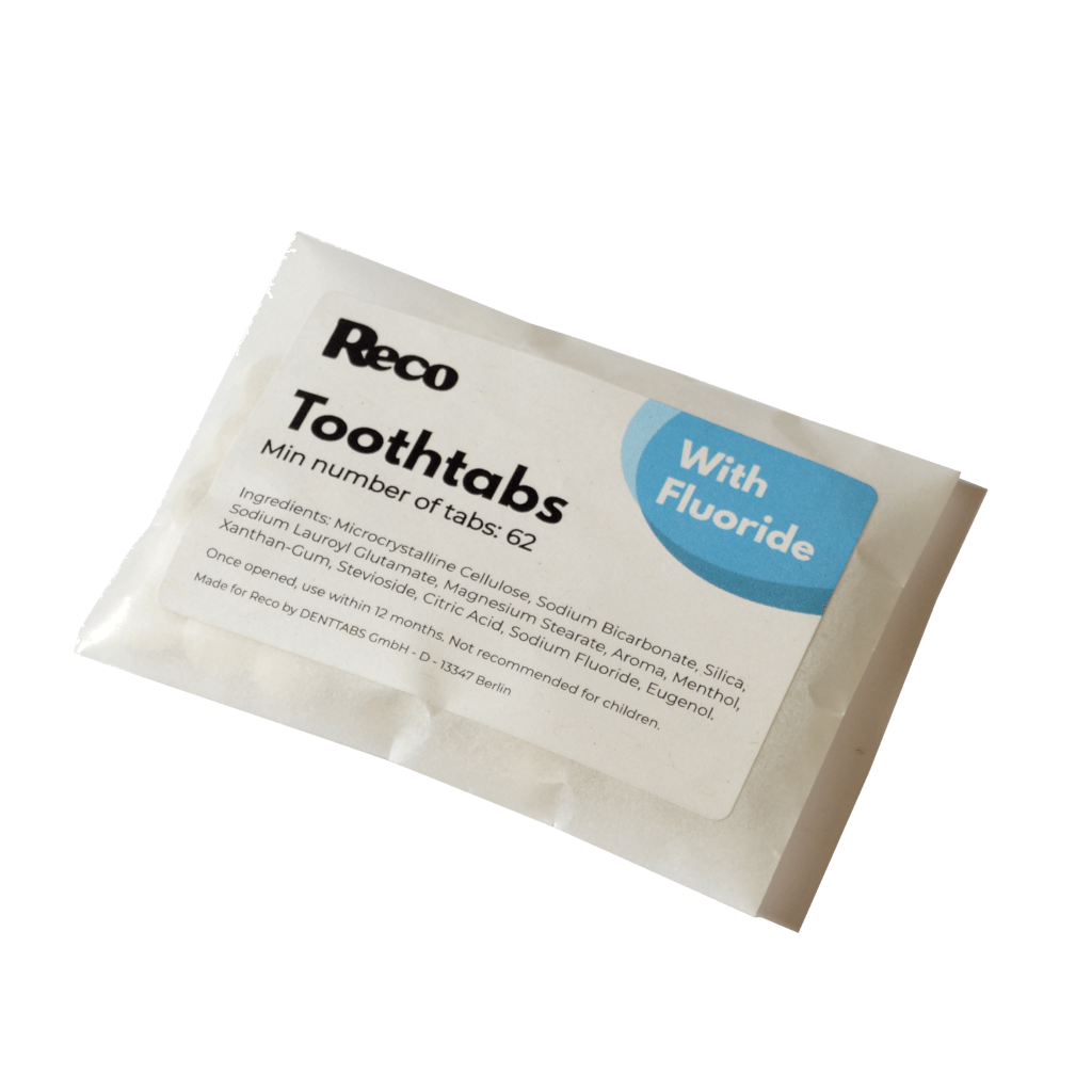 Reco Toothtabs - plastic free Toothpaste Tablets in a packet