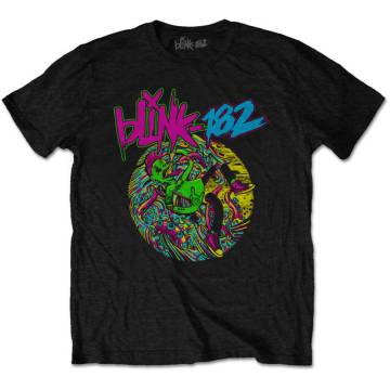 Blink 182 Adult Black T-Shirt - Overboard Event Black