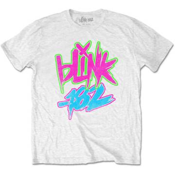 Blink 182 Kids White T-shirt Blink 182 Neon