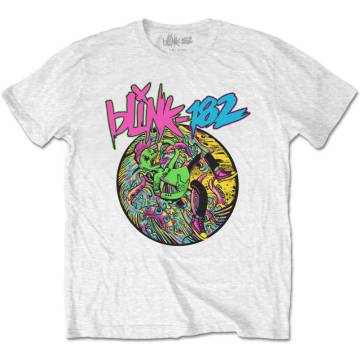Blink 182 Adult T-Shirt Blink 182 Overboard Event Black