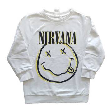 Kids Nirvana Sweatshirt - Nirvana Smiley Logo